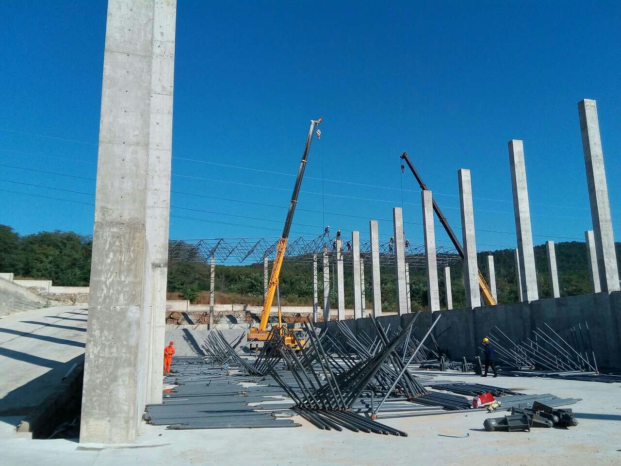 昌平搅拌站网架